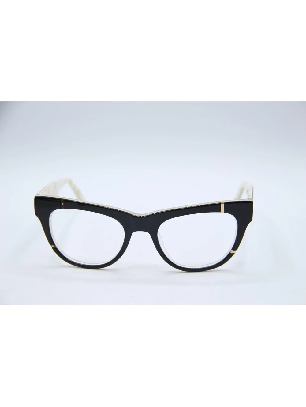 L.A.M.B. La067 Blk Black White Authentic Eyeglasses 51-19-140